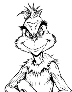 Grinch Coloring Image 04