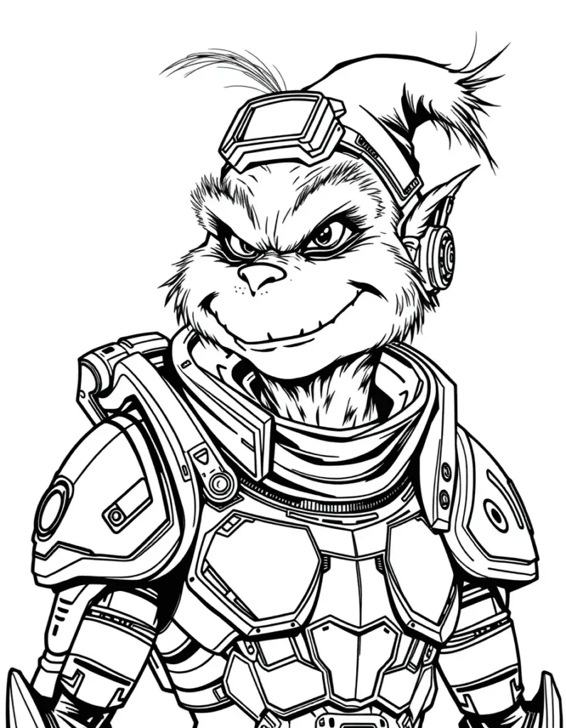Grinch Coloring Image 10