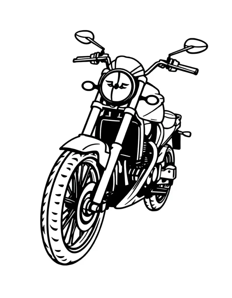 Bike Coloring Image 3
